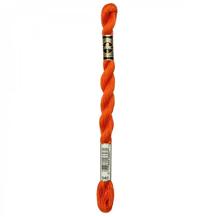 DMC Pearl Cotton Skein Size 5 Medium Burnt Orange - Sewingmachinesplus.com
