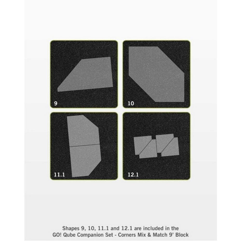 Accuquilt GO! Qube 9in Companion Set - Corners - Sewingmachinesplus.com