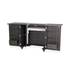 Kangaroo Sewing Furniture Bandicoot 2 Cabinet Studio Set with Kiwi Storage Cabinet and Arrow Hydraulic Chair - Grey B8207 - Sewingmachinesplus.com