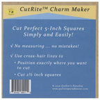 Quilters Paradise CutRite Charm Maker - Sewingmachinesplus.com
