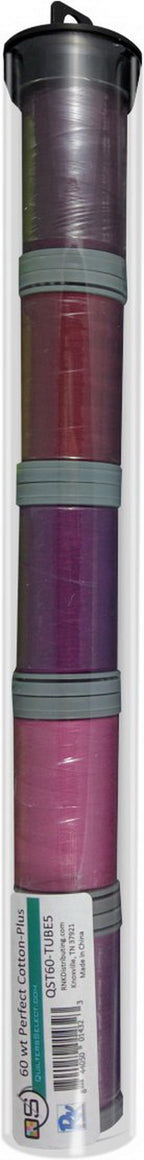 Quilters Select Perfect Cotton Plus Thread 60 Weight 400m Spools - Bundle Tube 5