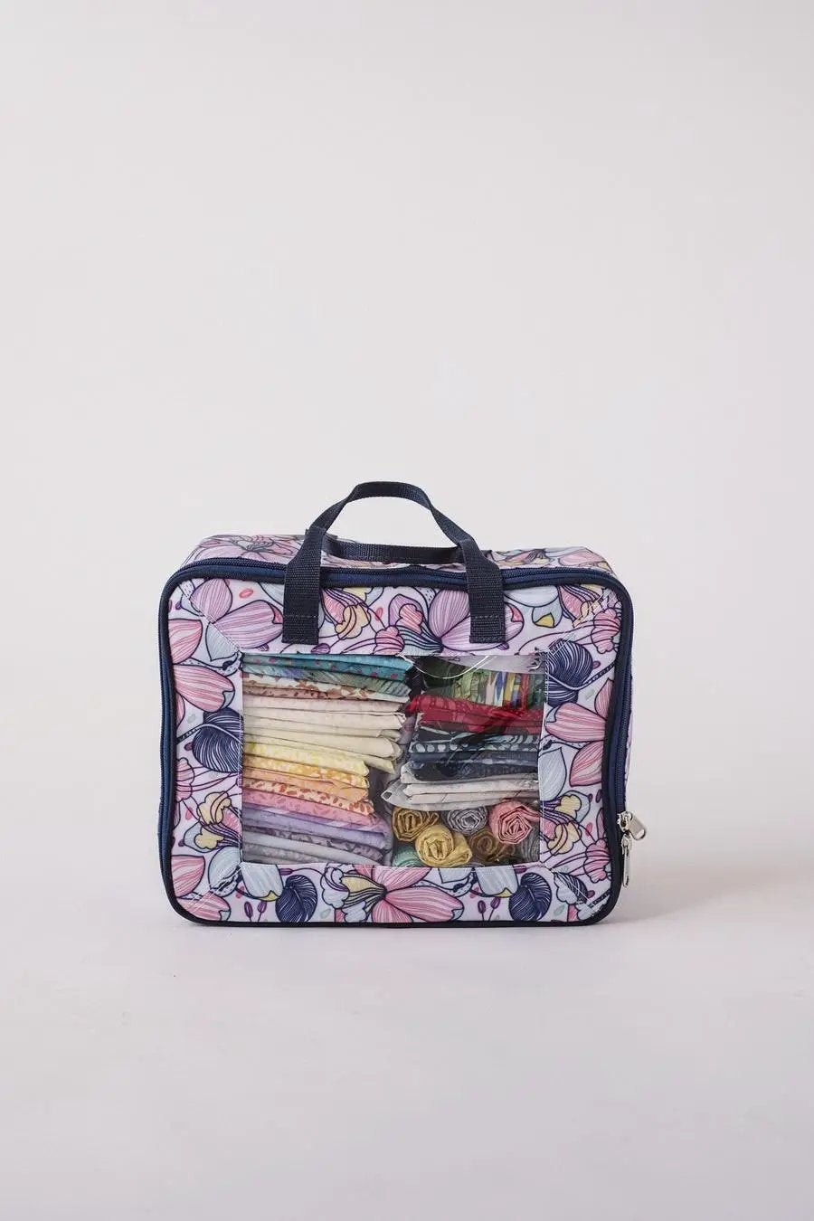 Bluefig Quilters Bee Bundle 1: Thread Carrier, Zipper Bag, Wrist Bag and Fat Quarter Bag - Maisy - Sewingmachinesplus.com