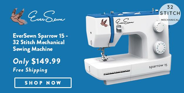 EverSewn Sparrow 15 Banner with offer details