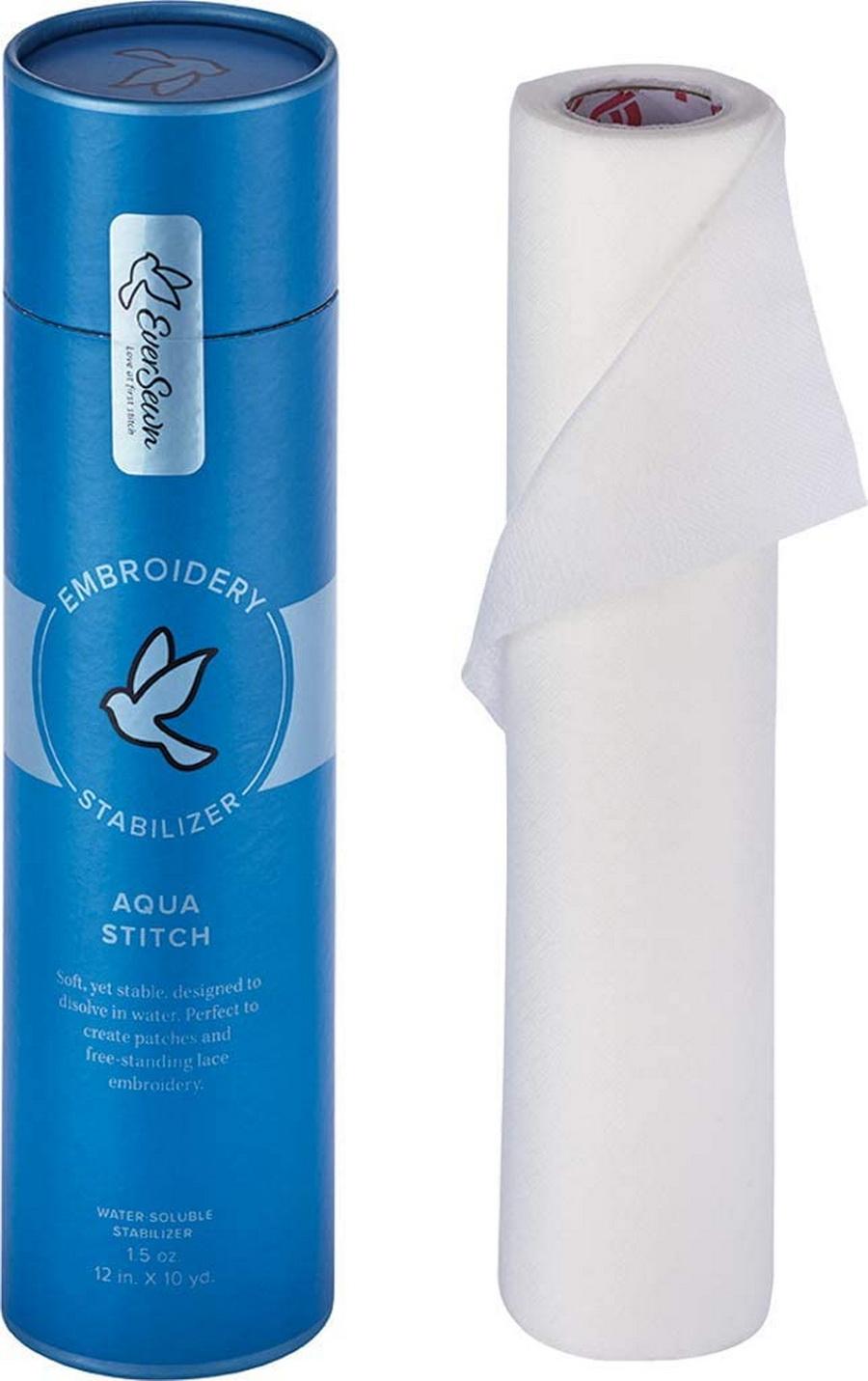 EverSewn Aqua Stitch Embroidery Stabilizer 12 in x 10 YD Roll ES-AS12
