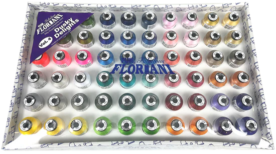Floriani 60 Thread Colors- Dusky Delights - (Set 4) (F60TS-360)