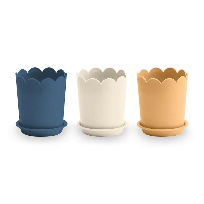 Riley Blake Lori Holt Denim & Daisy Flower Pots (FG-50852)