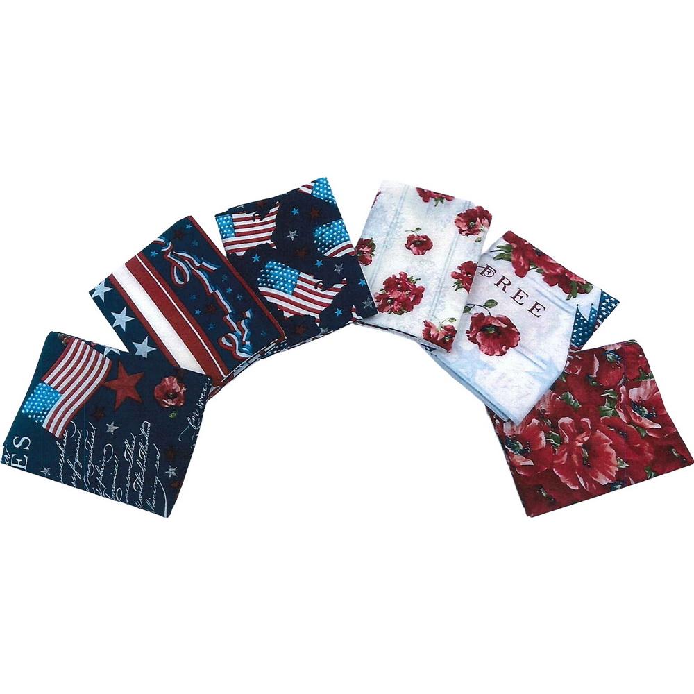 2025 Fabric Palooza Bundle #17 -  Liberty for All Fat Quarter Bundle 6 pc