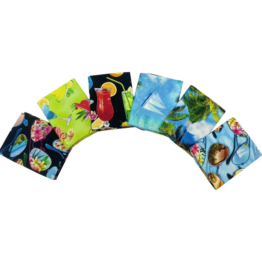 2025 Fabric Palooza Bundle #16 - Tropical Escape Fat Quarter Bundle 6 pc