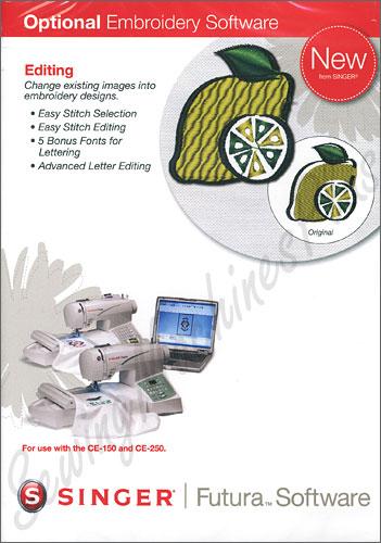 Singer Futura CE-150 FS Software Package w/ Instructional DVD & 3900 Designs