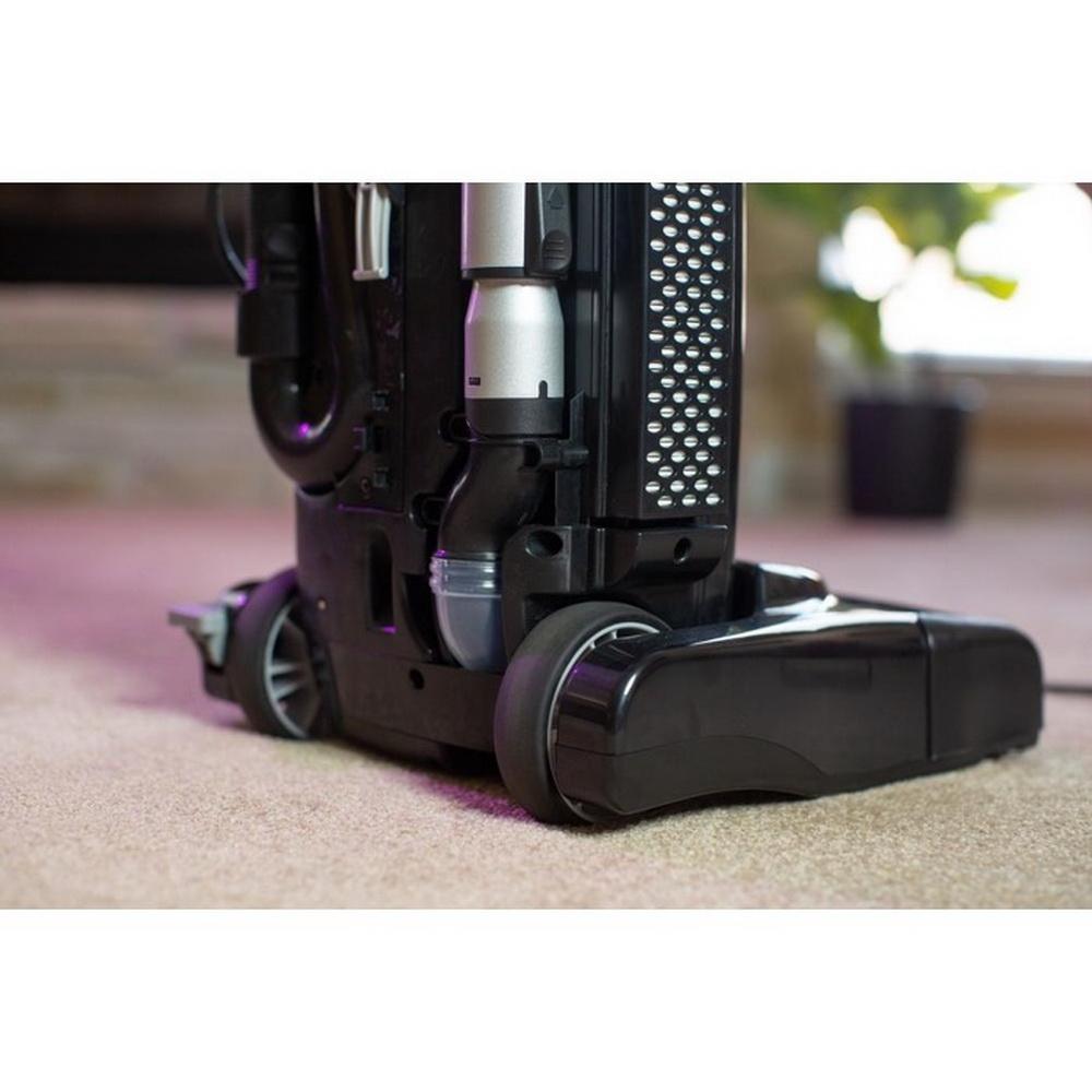 Deluxe Upright Vacuum with Metal Brushroll, HEPA Media Filter, Charcoal Filter, Metal Wand, Floor Selector, LED Headlight - Sewingmachinesplus.com