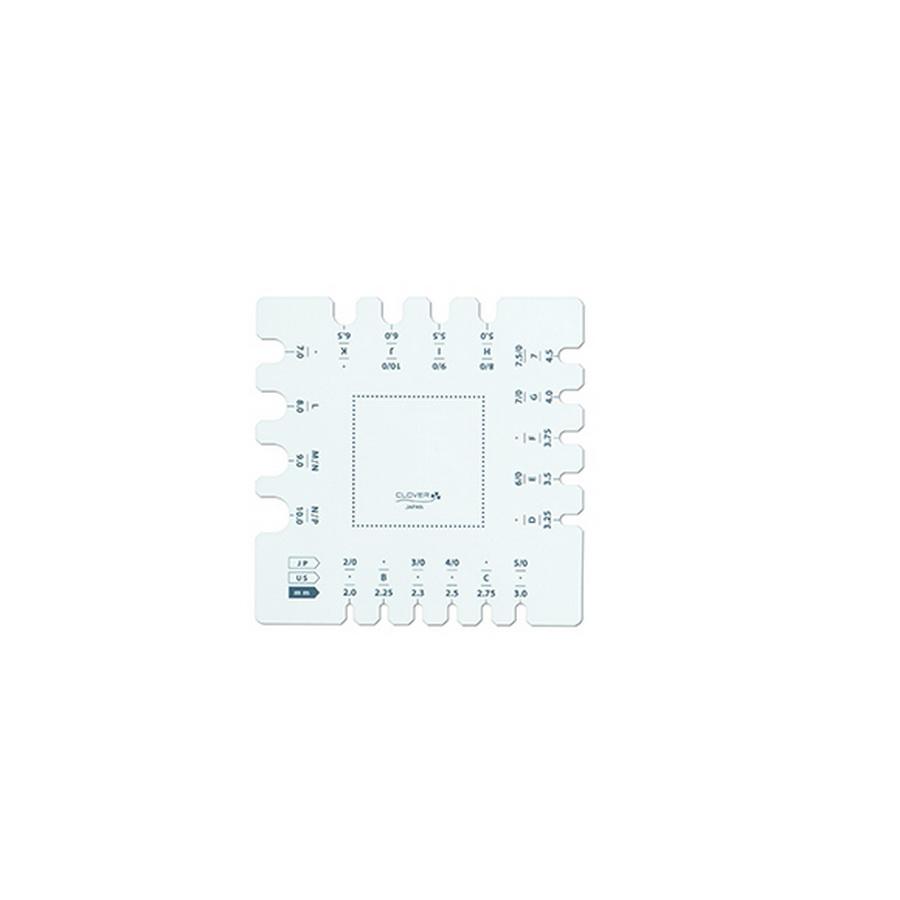 Clover Swatch Ruler and Needle Gauge - Sewingmachinesplus.com