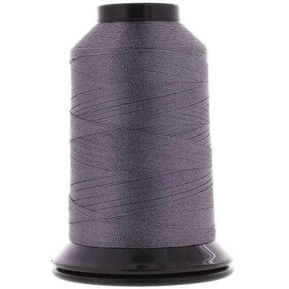 Floriani embroidery thread spool, dark grey-blue, polyester, 1,100 yd.