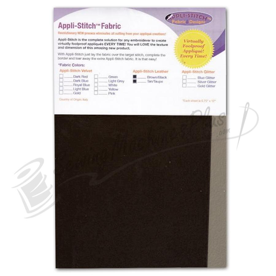 Floriani Appli-Stitch Leather 2 pc Asst (Brown and Tan)