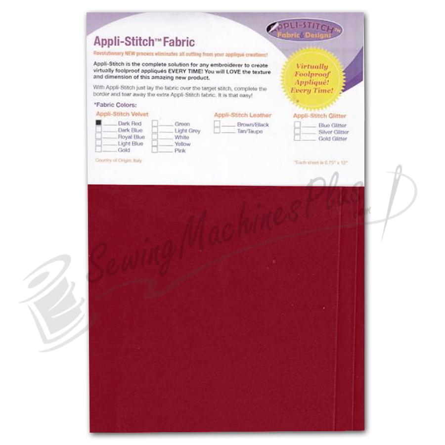 Floriani Appli-Stitch Velvet Soft 3 pack Dark Red