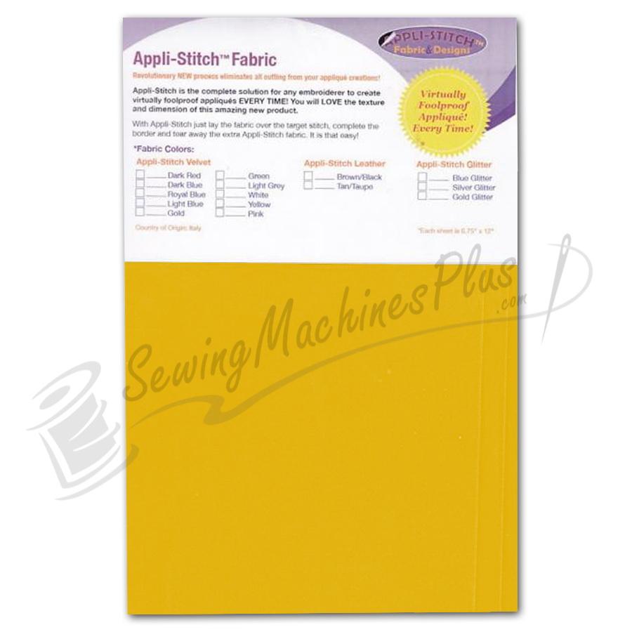 Floriani Appli-Stitch Velvet Soft 3 pack Yellow