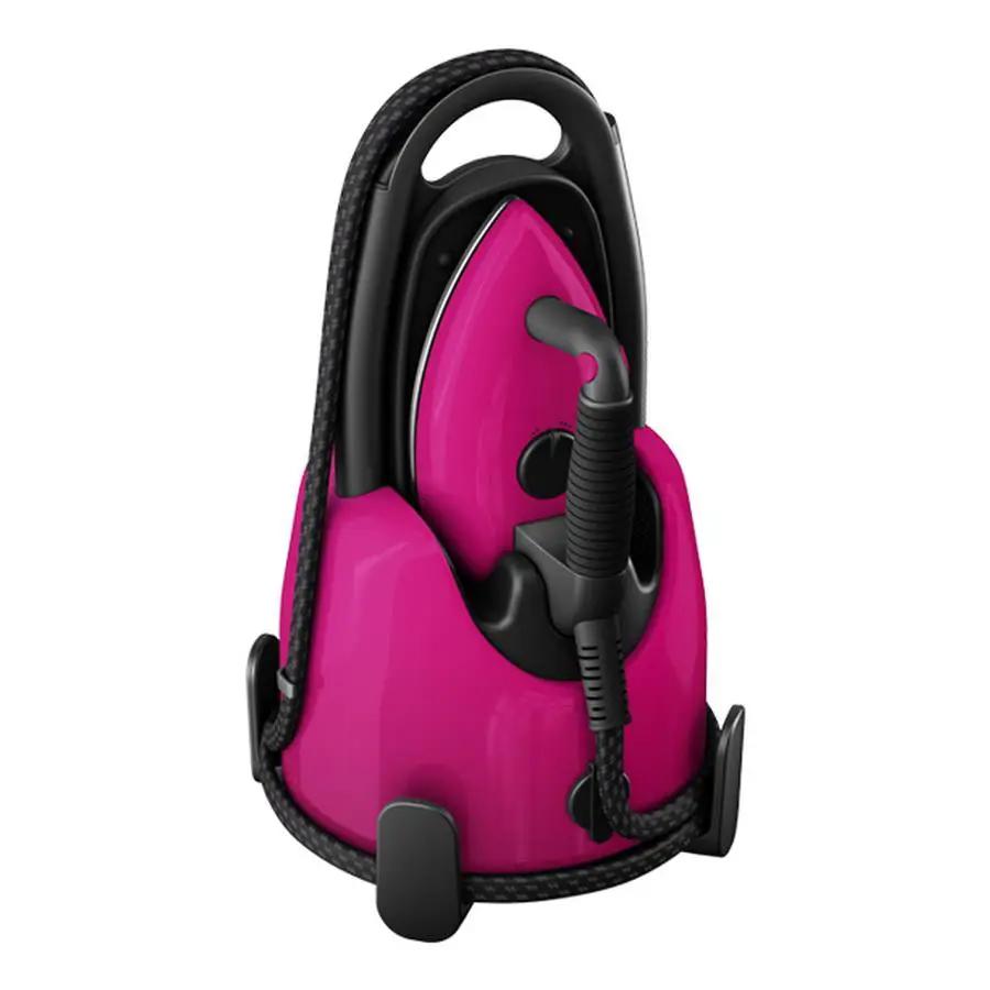 Laurastar Lift Plus iron Pinky Pop; pink glossy finish with black handle and corded base