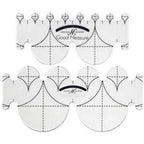 Good Measure Low Shank Every Clamshell Quilting Template Ruler 2 PC Set - Sewingmachinesplus.com