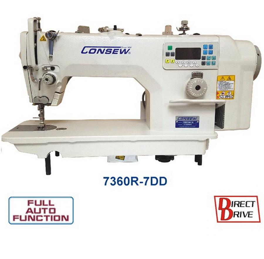 Consew 7360R-7DD Sewing Machine with Assembled Table and Motor