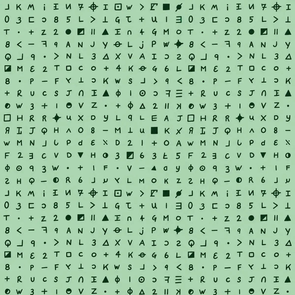 Andover Fabrics Cryptography in Envy A-459-G green cotton quilting fabric by Giucy Giuce.