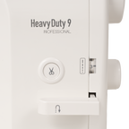 Janome Heavy Duty 9 Professional sewing machine, white mechanical quilting model