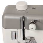 Janome HD9V3 Professional Heavy Duty Sewing & Quilting Machine, gray and white body