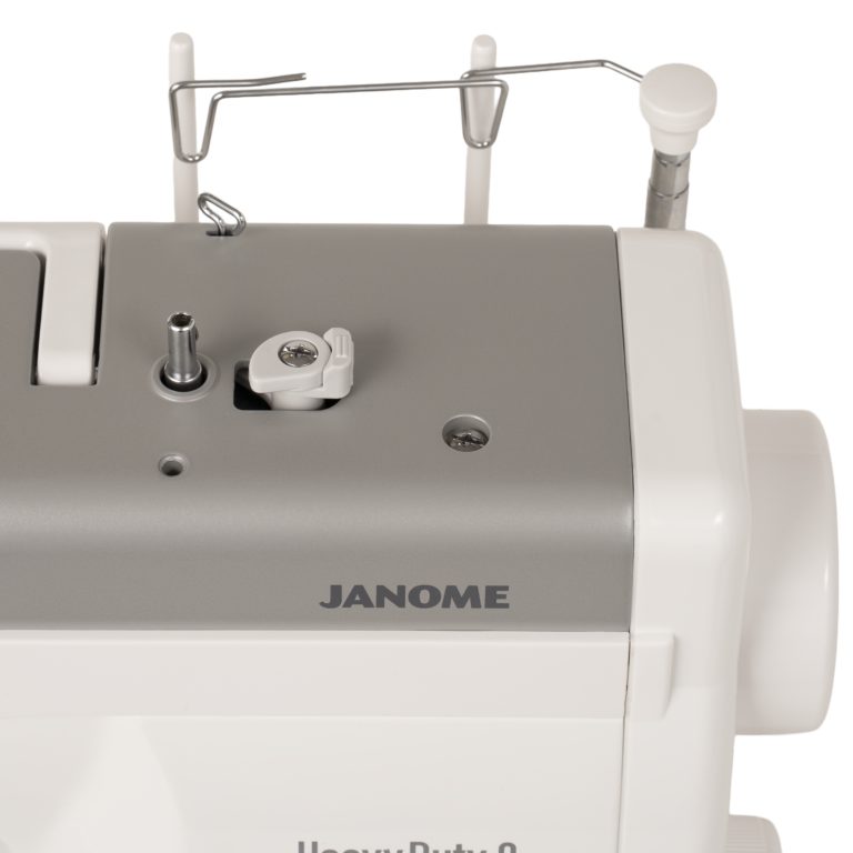 Janome HD9V3 heavy duty sewing and quilting machine, gray/white mechanical sewing machine