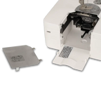 Janome HD9V3 Professional Heavy Duty Sewing & Quilting Machine, white with exposed bobbin area