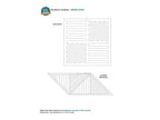 Handi Quilter Skinny Ruler quilting ruler by Sewingmachinesplus.com with line-block and layered-triangle templates.