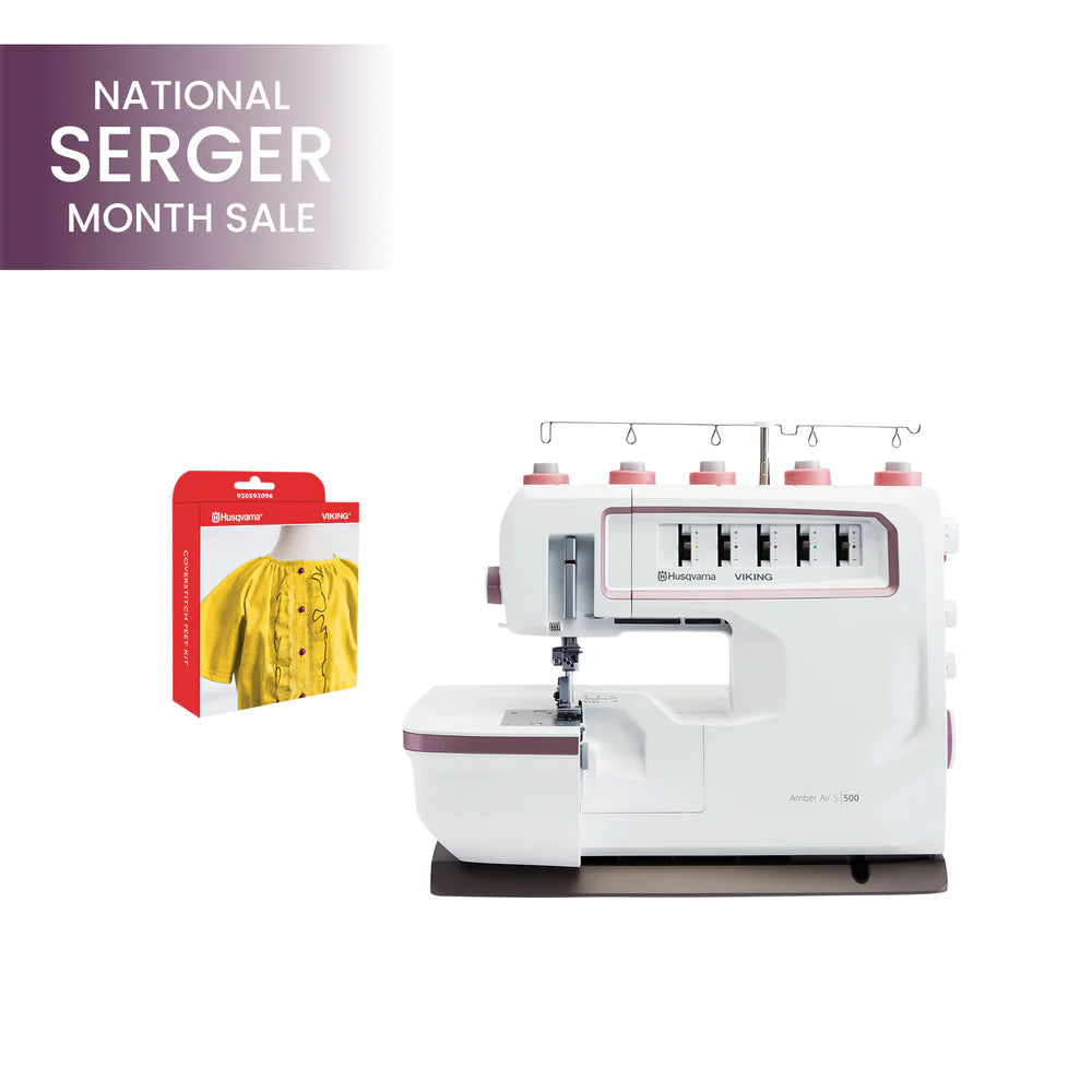 Husqvarna Viking Amber Air S500 Serger & Coverstitch Combo