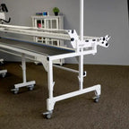Handi Quilter Studio 3 Height Increase Kit for quilting frame extension tables, white metal construction.