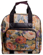 Hemline Cream Floral Serger Tote Bag