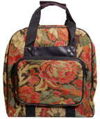 Hemline Burgandy Floral Serger Tote Bag