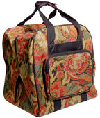 Hemline Burgandy Floral Serger Tote Bag