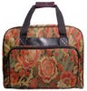 Hemline Burgundy Floral Sewing Machine Tote Bag