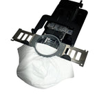 Hooper Mini with Combo Bracket System by Tex Inc; compact hooping station with black bracket and silver frame.