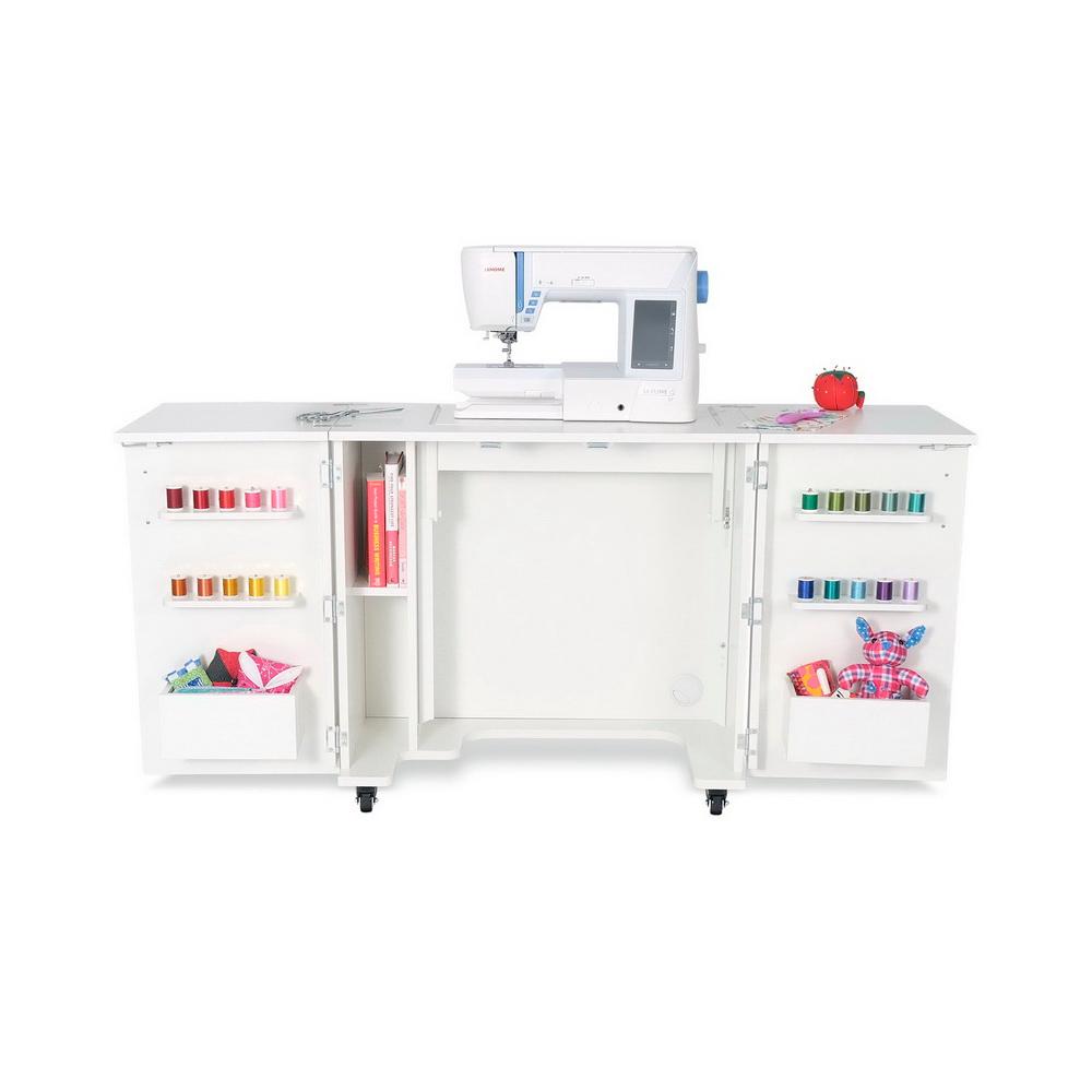 Kangaroo Sewing Furniture Bandicoot 2 Cabinet White Ash b8211 Studio Set With Kiwi Storage Cabinet - Sewingmachinesplus.com