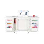 Kangaroo Sewing Furniture Bandicoot 2 Cabinet White Ash b8211 Studio Set With Kiwi Storage Cabinet - Sewingmachinesplus.com