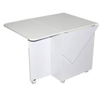 Horn Model 60 Corner Caddy Pro; white corner cabinet on casters by Horn of America