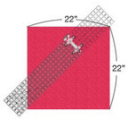 Quilt Ruler Connector set by Guidelines 4 Quilting; two transparent acrylic rulers with metal connector