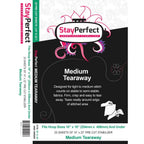 StayPerfect Medium Tearaway Pre Cut Stabilizer Sheets 25 pack - Sewingmachinesplus.com