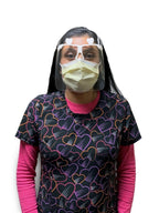 High Quality Face Shield in White or Pink - 10 Pack (FREE 4oz. Bottle of Hand Sanitizer Included) - Sewingmachinesplus.com