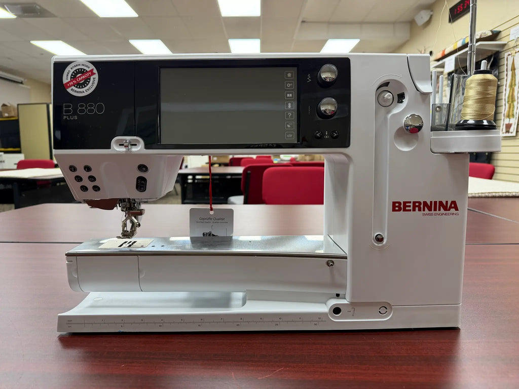 White Bernina 880 PLUS computerized sewing and embroidery machine