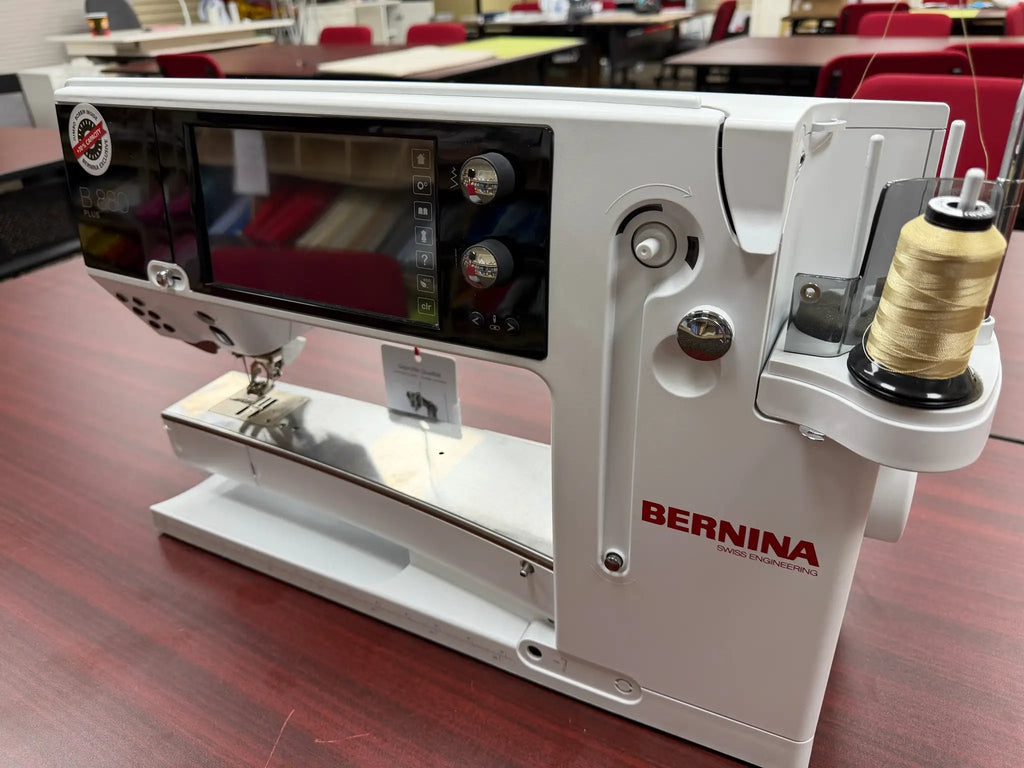 Bernina 880 Plus white computerized sewing and embroidery machine