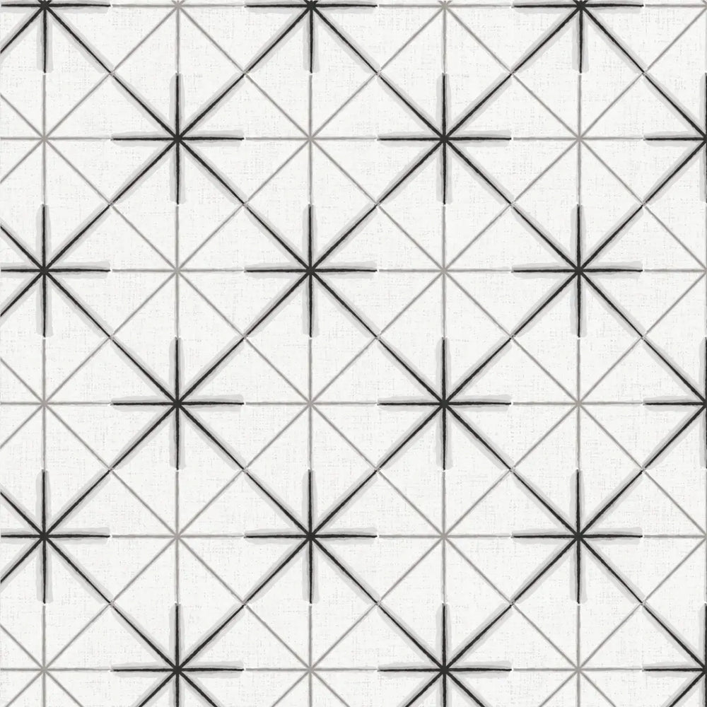 InkPerfect Itajime Blocks Carbon quilting fabric with abstract charcoal and black block motifs by AGF Studio for Art Gallery Fabrics