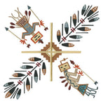 Anita Goodesign Navajo Quilt embroidery design 188AGHD in earthy tones