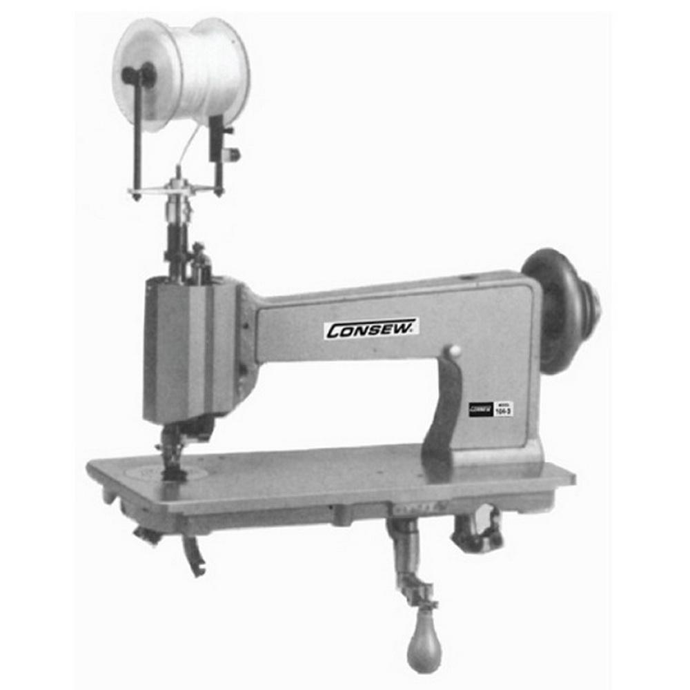Consew 104-3T Ornamental Embroidery and Quilting Chainstitch Sewing Machine with Table and Servo Motor