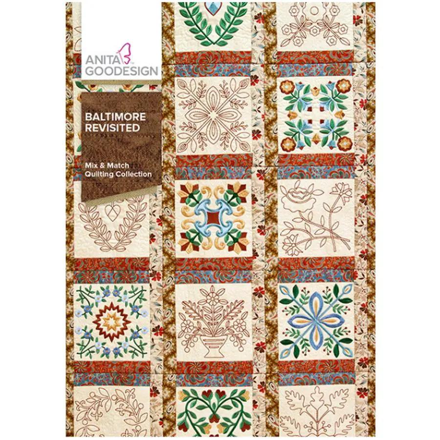Anita Goodesign Full Collection Mix & Match Quilting Baltimore Revisited 180AGHD - Sewingmachinesplus.com