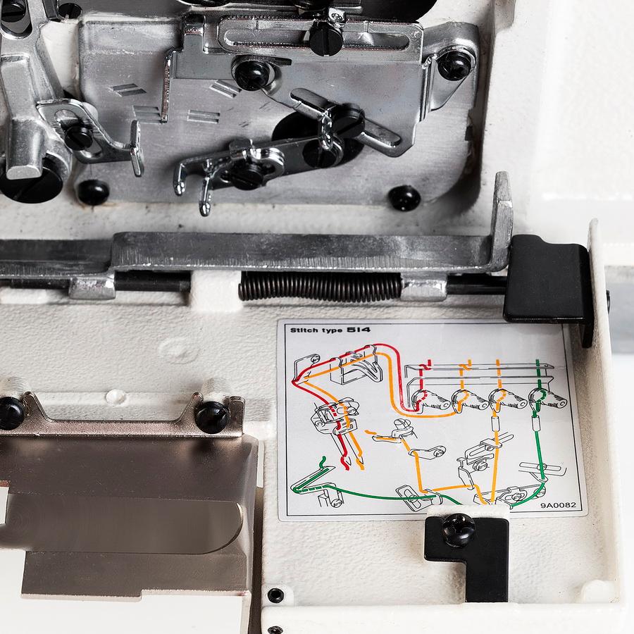 Reliable 5400SO 3/4 Thread Direct Drive Serger With Fully Assembled Table, Motor and Uberlight 3100TL Light Lamp