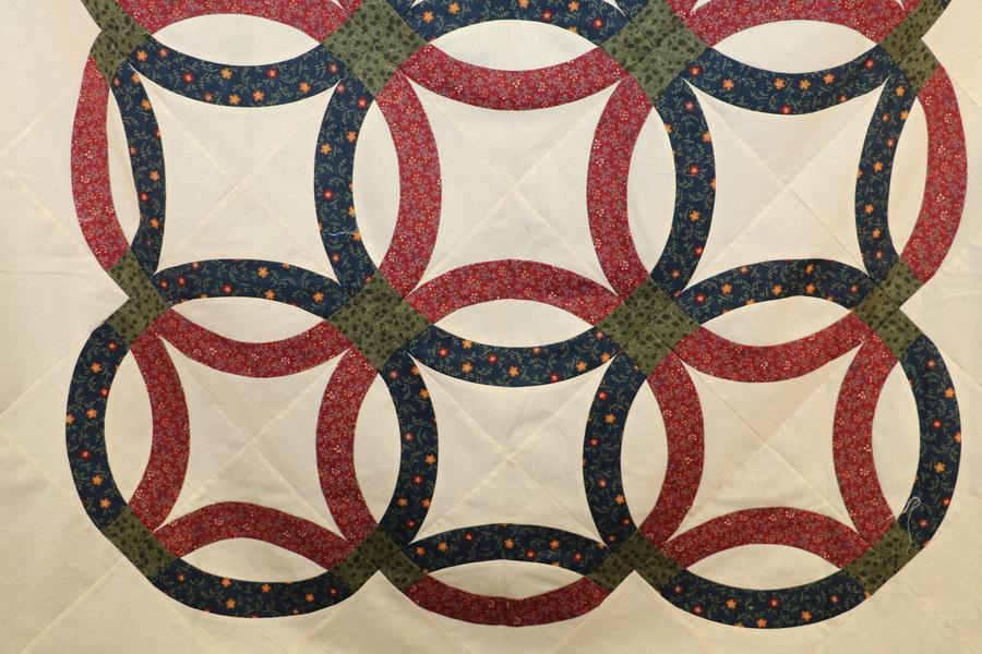 Ready to Sew Bittersweet Double Wedding Ring Pre - cut Quilt Kit - Sewingmachinesplus.com
