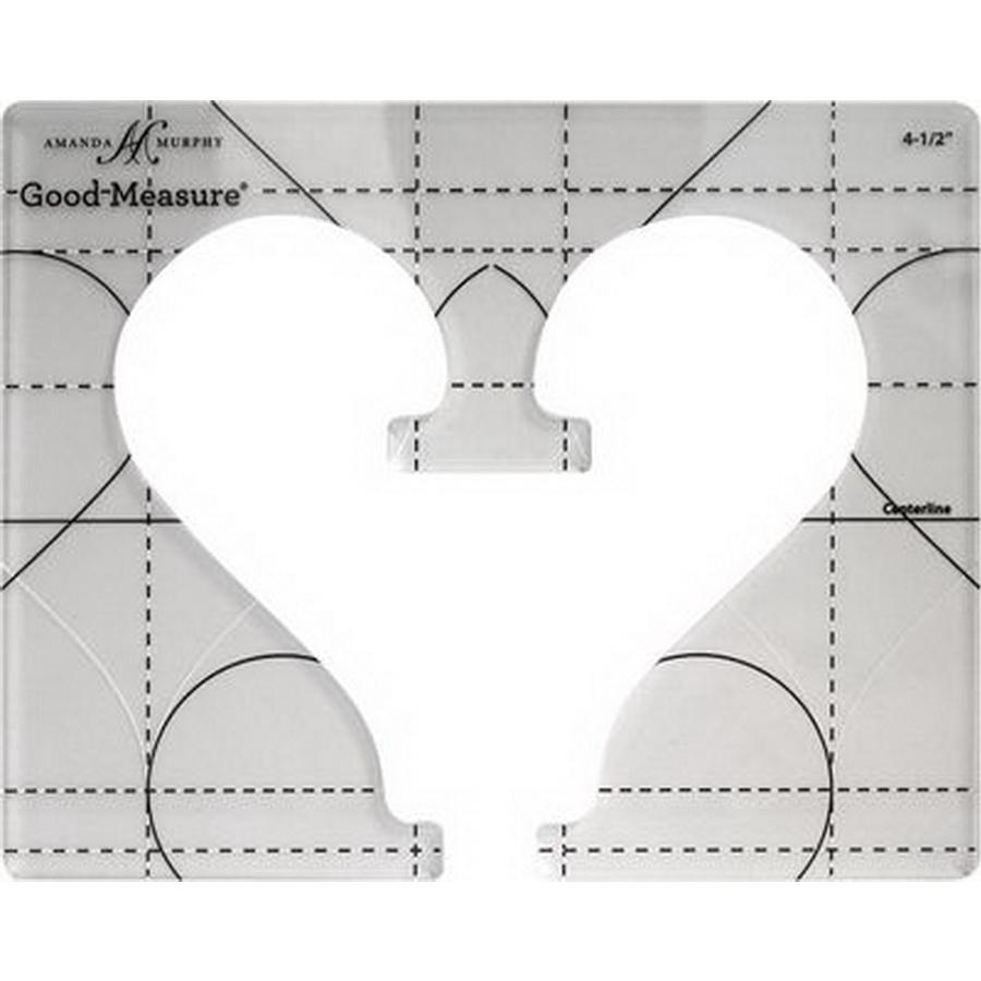 Good Measure Every Heart 1 Quilting Template Ruler 3 PC Set - Sewingmachinesplus.com